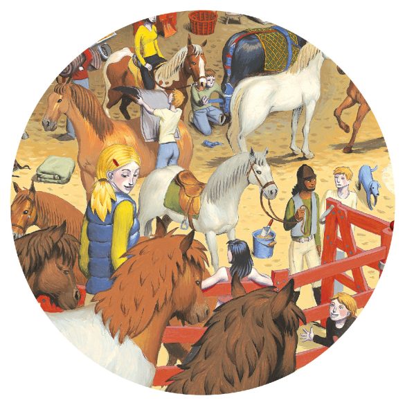 Megfigyeltető puzzle - Lovaglás, 200 db-os - Horse riding