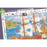 Megfigyeltető puzzle - Kalózok, 100 db-os - Pirates