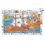 Megfigyeltető puzzle - Kalózok, 100 db-os - Pirates