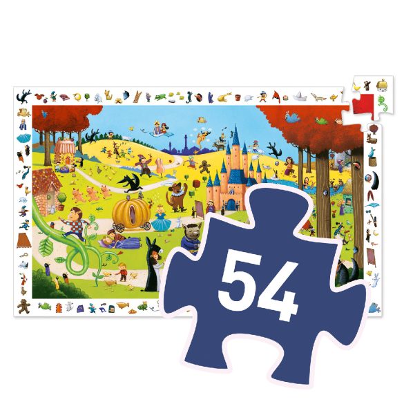 Megfigyeltető puzzle - Mesék, 54 db-os - Tales