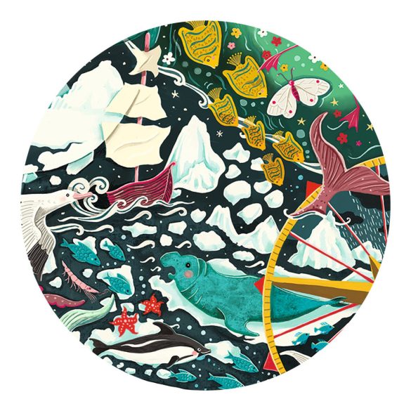 Művészeti puzzle - Pingvin, 150 db-os - Penguin