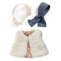   Játékbaba kiegészítő, babaruha - Bundás - Outfit Moumoute