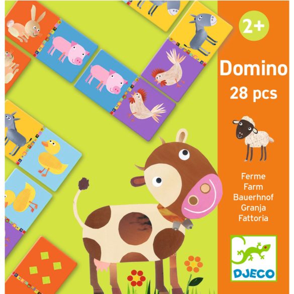 Domino játék - Tanya, 28 db-os - Farm