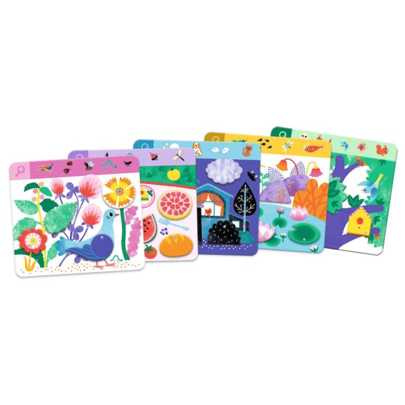 Fejlesztő játék, megfigyelés - Keress és pörgess, Állatok - Eduludo Obs Animo