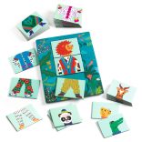 Fejlesztő játék - Állatdivat, 54 db-os - Eduludo Mix and Match Modanimo