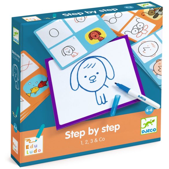 Rajzolás lépésről lépésre - Lépés lépés után - Step by Step 1, 2, 3 and Co