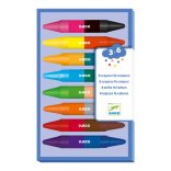 Zsírkréta készlet - 8 duplavégű zsírkréta - 8 twins crayons
