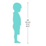 Kötény zsebbel - Matrica és ceruza mintás - Apron with pocket - Stickers and pencils