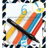 Filctoll készlet - 6 fedő szín, "Utcai művészet" - 6 opaque markers - Street Art