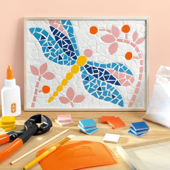Műterem 72 - Mozaikkép, Szítakötő - Atelier 72, Mosaic