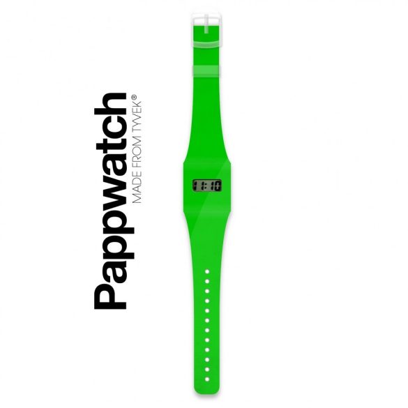 Papír karóra - GREEN / NEON - Pappwatch