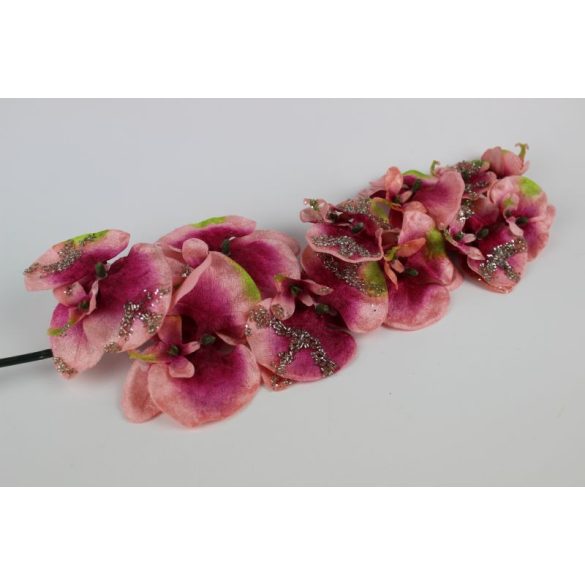 Rózsaszín mű orchidea, száron 95cm