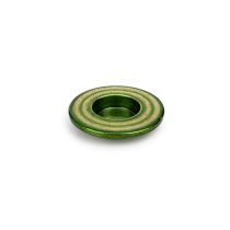 Zöld és arany kerámia gyertyatartó kicsi