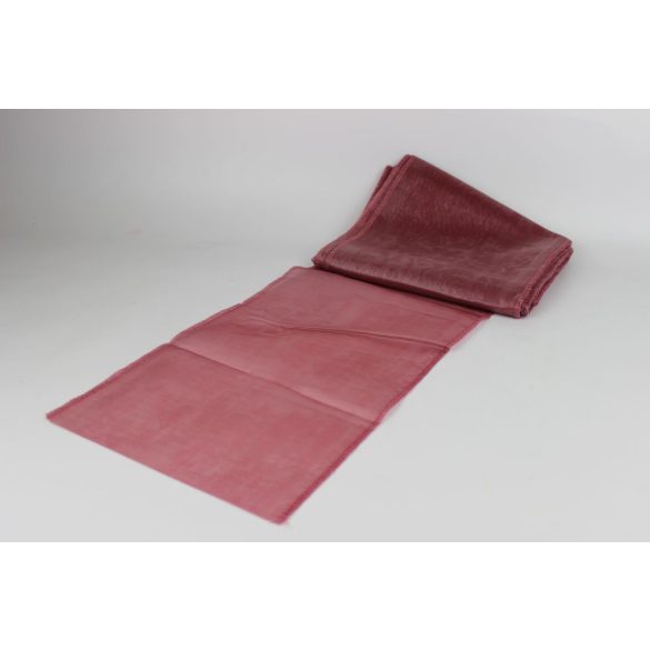Bíborszín  átlátszó organza 22cm 6db