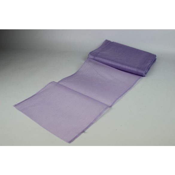 Lila átlátszó organza 22cm 6db