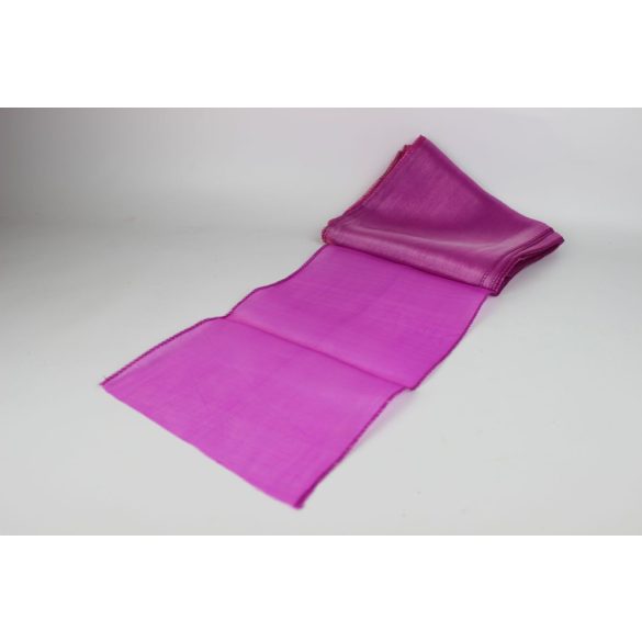 Ciklámen átlátszó organza 22cm 6db