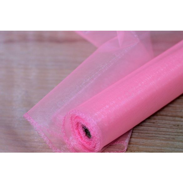 Rózsaszín organza 37cm 10m