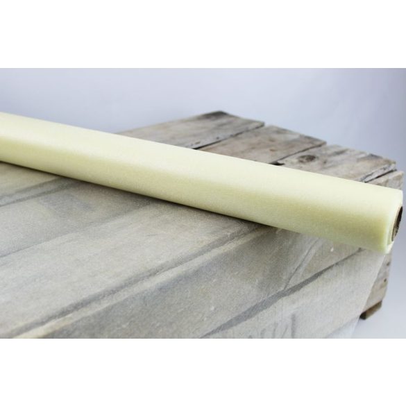 Krémszínű organza anyag 48cm