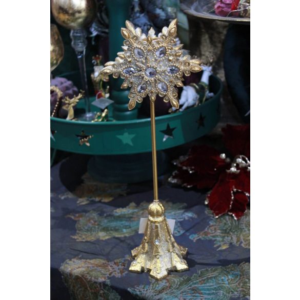 Arany cári kerámia gyertyatartó 41cm