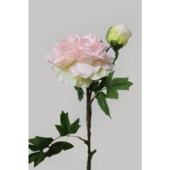 Rózsaszín mű bazsarózsa 72cm