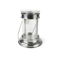 Ezüst modern lámpás 21cm