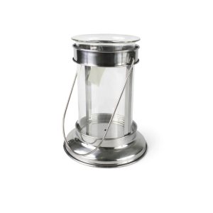 Ezüst modern lámpás 21cm