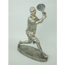 Antik ezüst teniszező szobor 33 cm