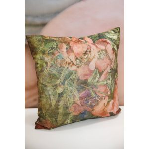 Lazac-zöld dekor párna KERT 43cm