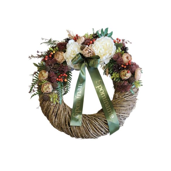 Természetes sírkoszorú 50cm