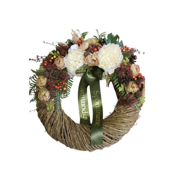 Természetes sírkoszorú 50cm