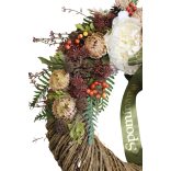 Természetes sírkoszorú 50cm