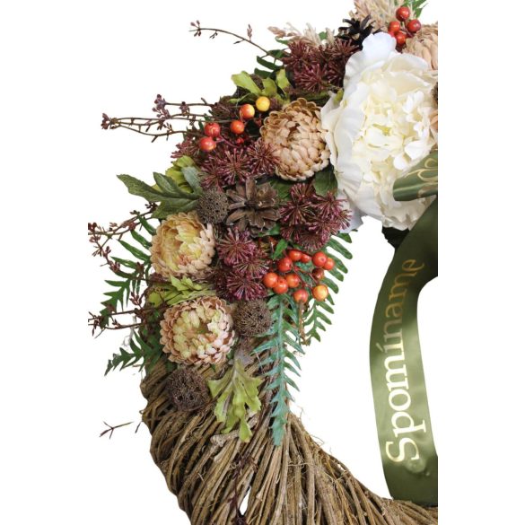 Természetes sírkoszorú 50cm