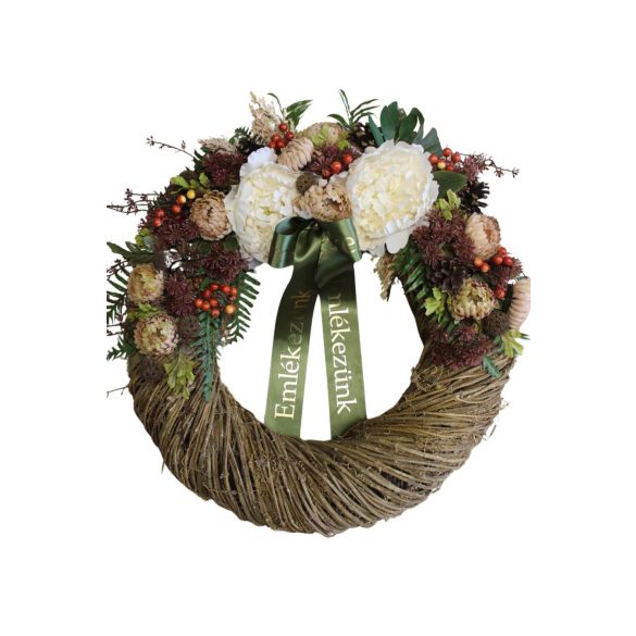 Természetes sírkoszorú 50cm
