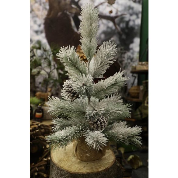 Havas dekor karácsonyfa, jután 68cm