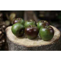 Zöld dekor almák 6db 7cm