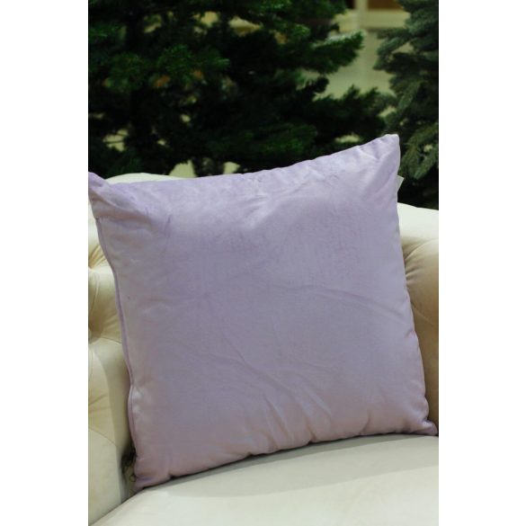 Halványlila bársony díszpárna 40cm