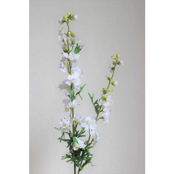 Fehér mű delphinium 98 cm