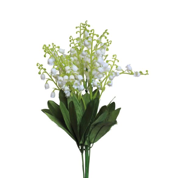 Fehér mű gyöngyvirág csokor 35cm
