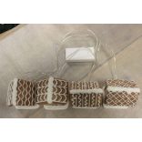 Világító mézeskalács falu házikókkal 8db