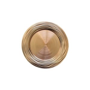 Rose gold fényes Moderno dekor tálca 33 cm