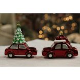 Klasszik karácsonyfadísz autó 8cm