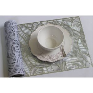 Ezüst asztali futó NATURE 200cm 35cm