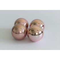 Rózsaszín mű karácsonyi gömbök 10cm 4db