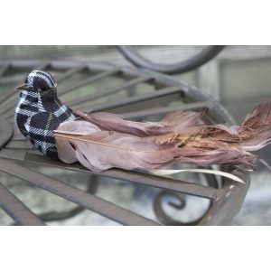 Barna madár csipeszen 20 cm