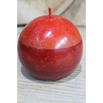 Piros gömb alakú illatgyertya 9cm