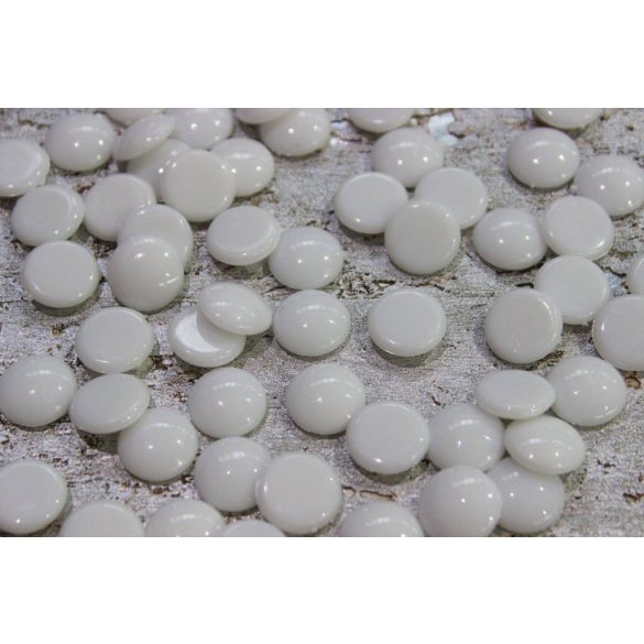 Kör alakú fehér cabochon 1,5 cm 250g