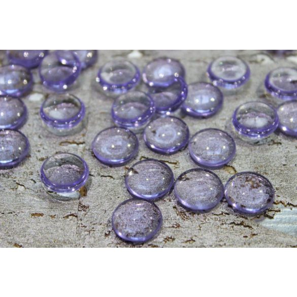 Kör alakú lila cabochon 1,5 cm 250g