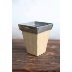 Krémes-ezüst váza Cappucino 11cm