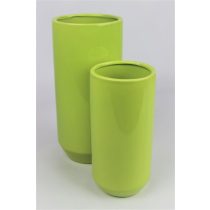 Zöld kerek kerámia váza 25cm