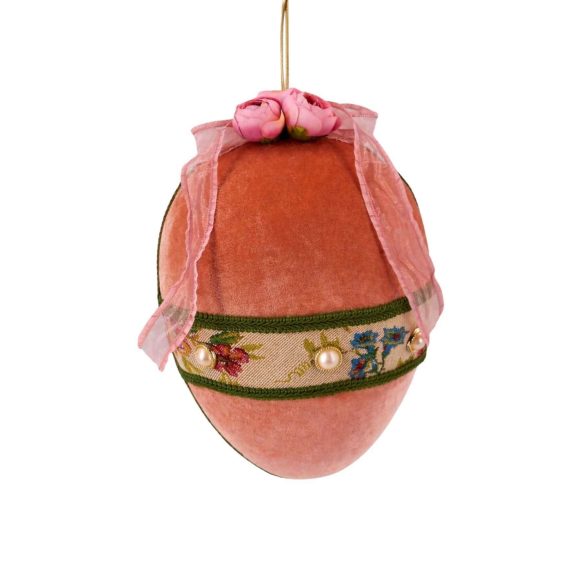 Bársony húsvéti tojás 27cm